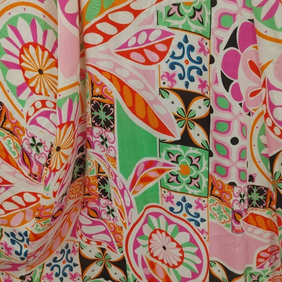 ASOS High-Low Printed Midi Dress - Picture 6 of 9